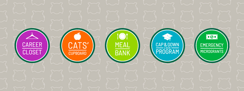 Bobcats Helping Bobcats program logos