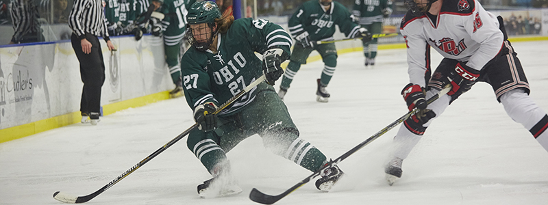 OHIO hockey player in action