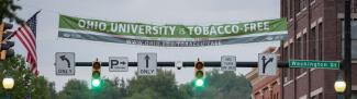 tobacco-free banner on court st