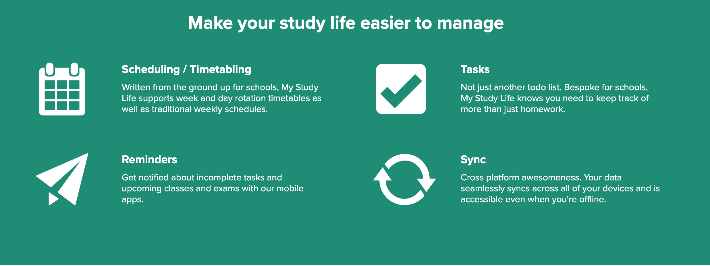 My Study Life app advertisement