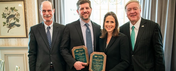 Alumni Award recipients Steven R. Schoeny and Cara Dingus Brook.