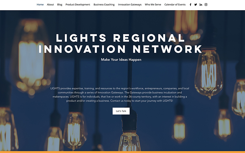 LIGHTS website screenshot