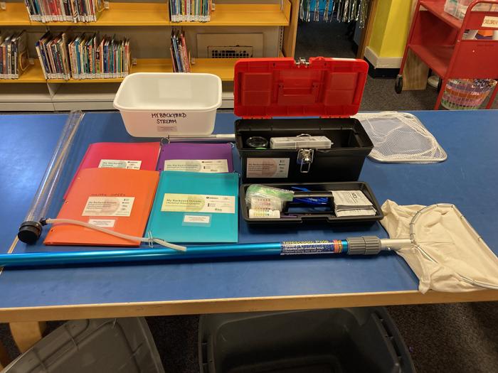 A complete backyard stream testing kit