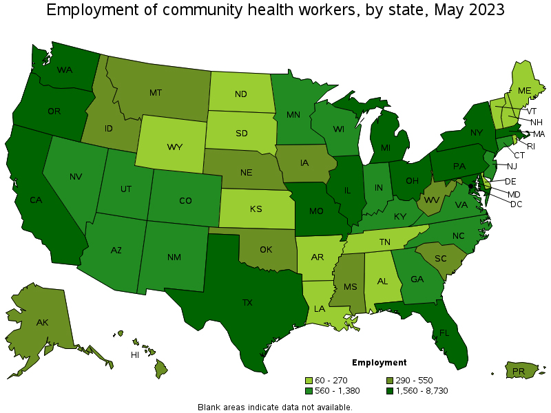 Employment of Community Health Workers by State